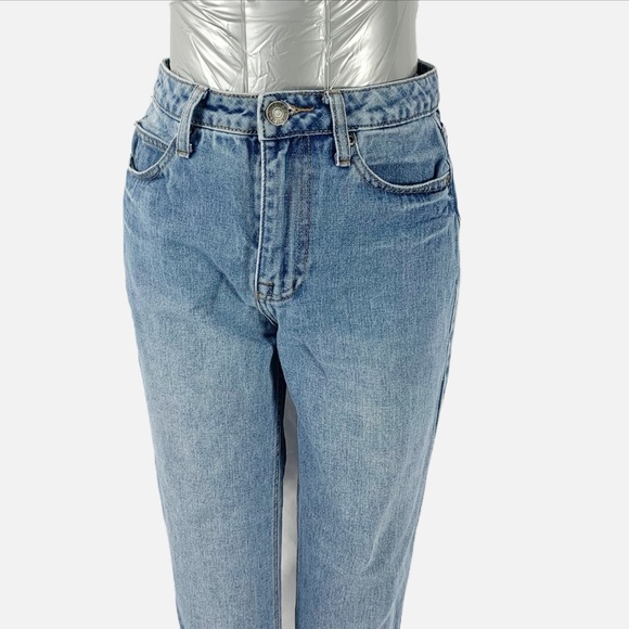 👖 Bluenotes High Rise Mom Jeans (25) 100% Cotton Light Wash Denim 👖 - Picture 2 of 8